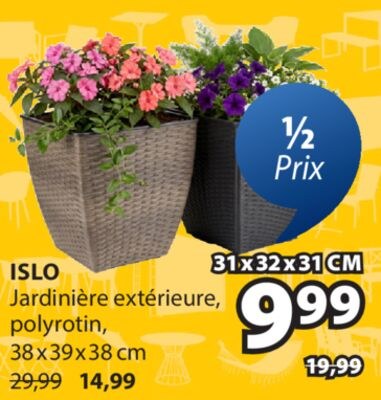 ISLO Jardinière extérieure, polyrotin