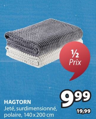 HAGTORN Jeté, surdimensionné, polaire