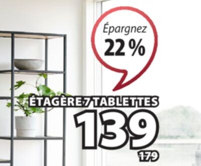 TRAPPEDAL Etagère 7 tablettes