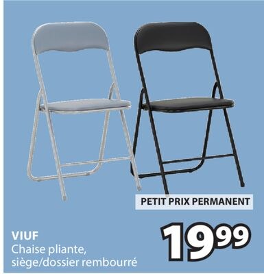 VIUF Chaise pliante, siège/dossier rembourré