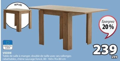 VEDDE Table de salle à manger