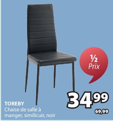 TOREBY Chaise de salle à manger, simili cuir, n…
