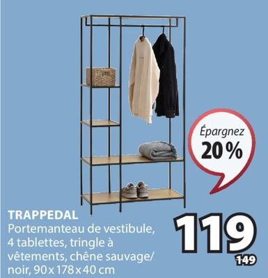 TRAPPEDAL Portemanteau de vestibule