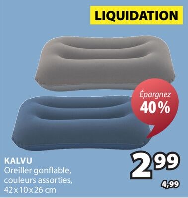 KALVU Oreiller gonflable,