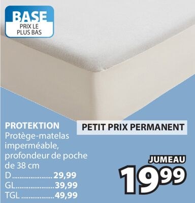 PROTEKTION Protège-matelas imperméable