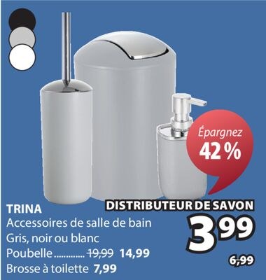 TRINA Accessoires de salle de bain