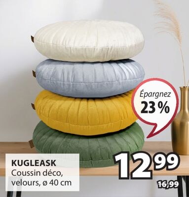 KUGLEASK Coussin déco, velours