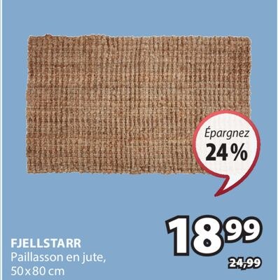 FJELLSTARR Paillasson en jute