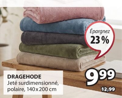 DRAGEHODE Jeté surdimensionné