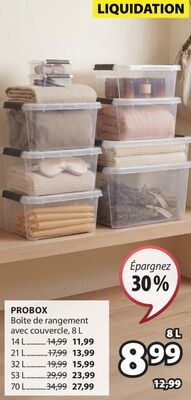 PROBOX Boîte de rangement avec couvercle