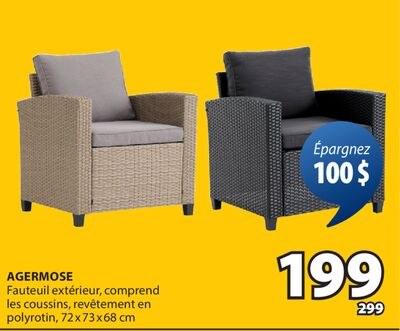 AGERMOSE Fauteuil extérieur