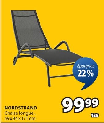 NORDSTRAND Chaise longue