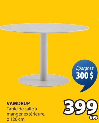 VAMDRUP Table de salle à manger extérieure