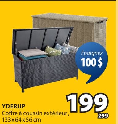 YDERUP Coffre à coussin extérieur