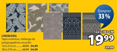 LINDBJERG Tapis extérieur, mélange de polypropy…
