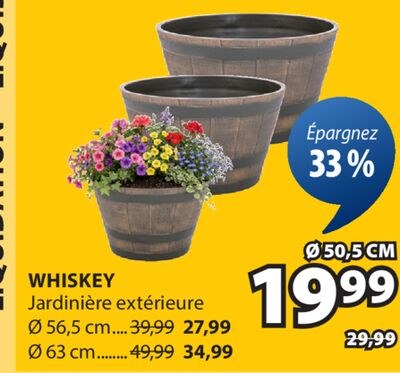 WHISKEY Jardinière extérieure