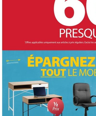 TRAPPEDAL Bureau avec tiroir blanc nordique