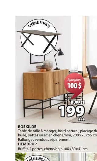 ROSKILDE Table de salle à manger