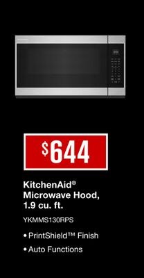 KitchenAid® Microwave Hood, 1.9 cu. ft.