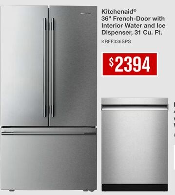 Kitchenaid® 36" French-Door with Interior Water…