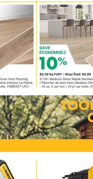 Plancher stratifié Vinyl Click Flooring