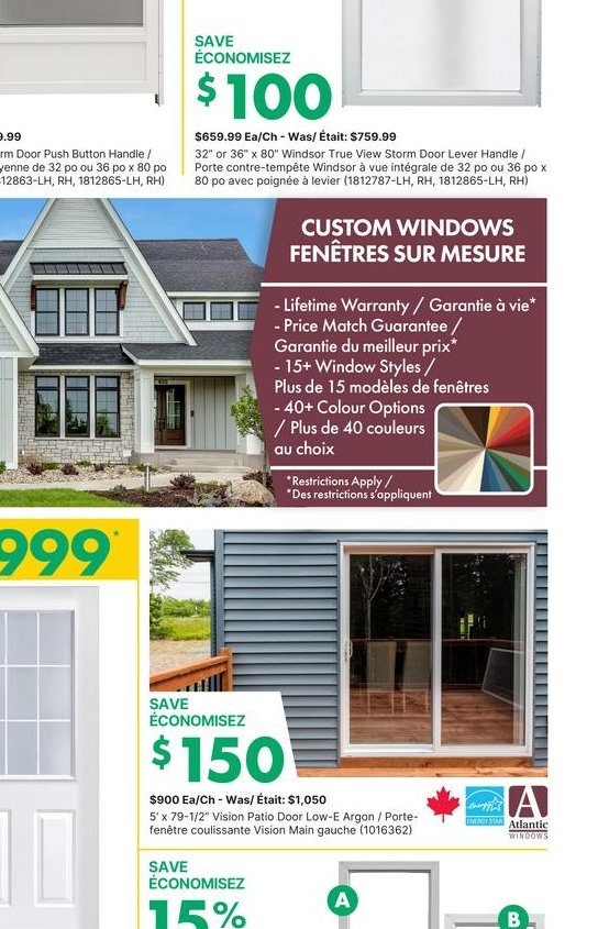 York Vinyl Entry Door with Screen