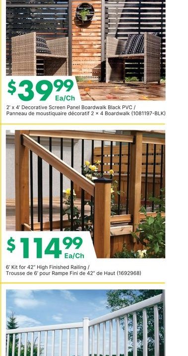 Mosaic 2' x 4' Decorative Planter Box Black PVC
