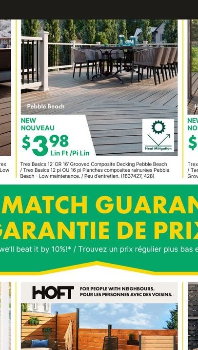 Trex Pebble Beach 12' x 8' Composite Decking