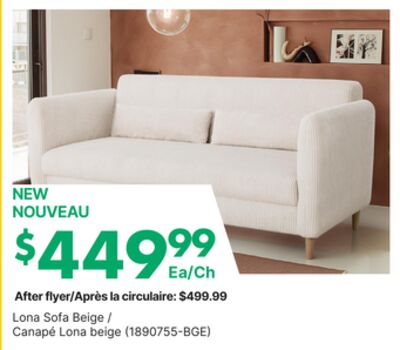 Canapé Lona beige