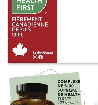 Complexe de B100 Supreme de Health First