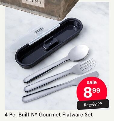 4 Pc. Built NY Gourmet Flatware Set