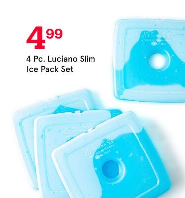 4 Pc. Luciano Slim Ice Pack Set