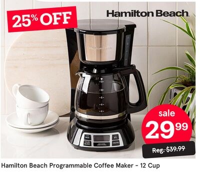 Hamilton Beach Programmable Coffee Maker - 12 C…