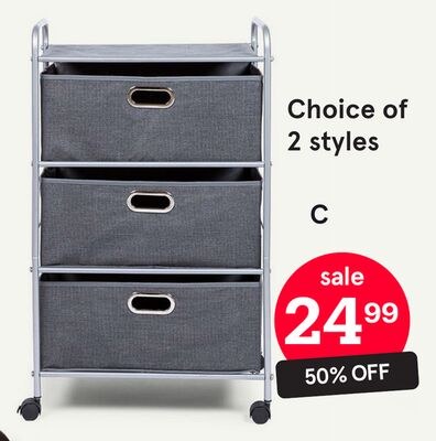 Rollstor Fabric Storage Cart