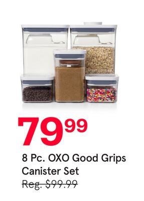 8 Pc. OXO Good Grips Canister Set
