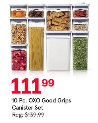 10 Pc. OXO Good Grips Canister Set
