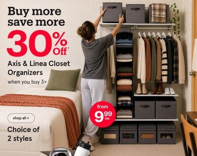 Axis & Linea Closet Organizers