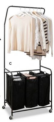 Garment Rack With Laundry Bags