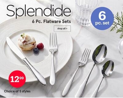 Splendide 6 Pc. Flatware Sets