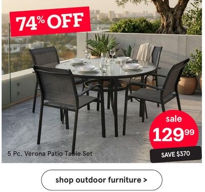 5 Pc. Verona Patio Table Set
