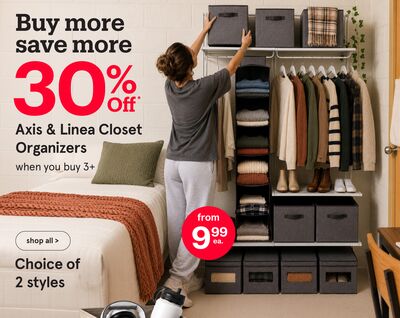 Axis & Linea Closet Organizers
