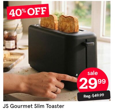 JS Gourmet Slim Toaster