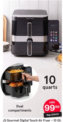 JS Gourmet Digital Touch Air Fryer - 10 Qt.