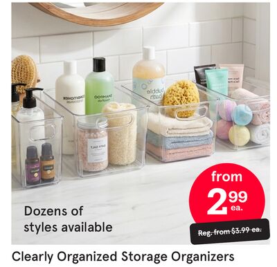 Clearly Organized Storage Organizers