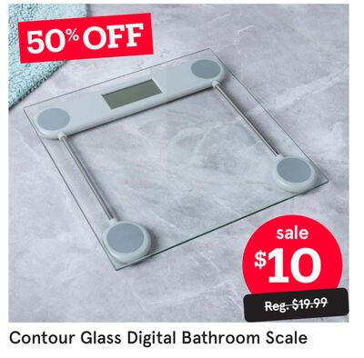 Contour Glass Digital Bathroom Scale