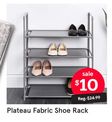Plateau Fabric Shoe Rack