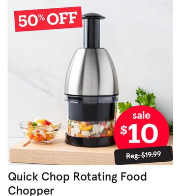 Quick Chop Rotating Food Chopper
