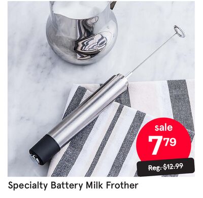 Specialty Battery Milk Frother