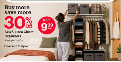 Axis & Linea Closet Organizers