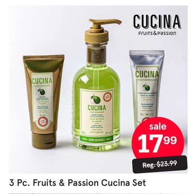 3 Pc. Fruits & Passion Cucina Set